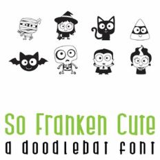 So Franken Cute Doodlebat Font