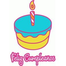 feliz cumpleaños - bizcocho