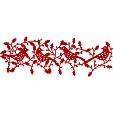 Birds and Holly Repeating Border