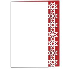 Festive Star Geometric Lace Edged Card