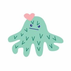 Cute Monster Alien Cactipus