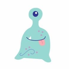 Cute Monster Alien Clops