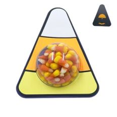 Candy Corn Dome Candy Holder Shutter Dial Back