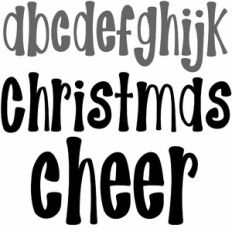 christmas cheer holiday font