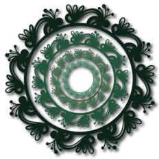nested foliage frame