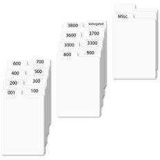 Floss Organizer Tab Dividers Print Cut