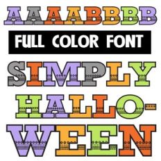 Simply Halloween Color Font