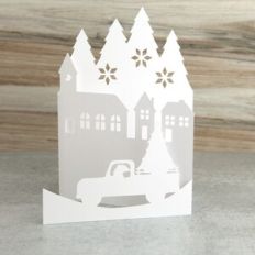 5X7 Winter Scene Truck Card
