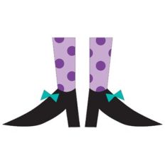Polk-a-Dot Witch Legs