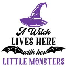 A witch lives here with her little monsters