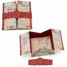 3d box card samantha walker square scalloped