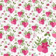 Christmas Floral Printable Background