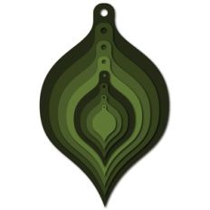 nested ornaments green