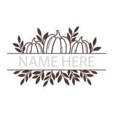 Pumpkin Leaf Split Frame