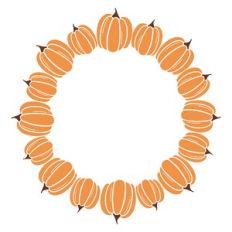 Pumpkin Circle Frame