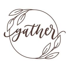 Gather Leaf Circle Frame
