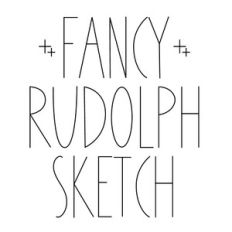 BFC Fancy Rudolph Christmas Sketch Font