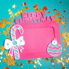 Merry Christmas Photo Frame Card