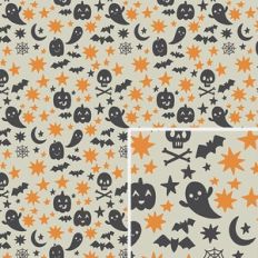 Orange and Black Halloween Pattern