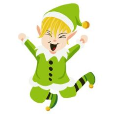 Happy Elf Print n Cut File