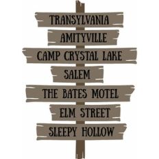 Horror Film Word Signs