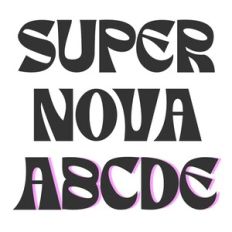 BFC Supernova Stylish Modern Retro Font