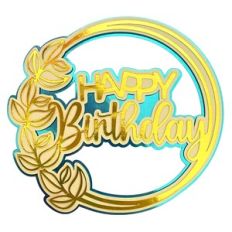 CAKE TOPPER HAPPY BIRTHDAY
