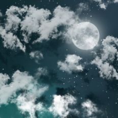 Cloudy Night Sky
