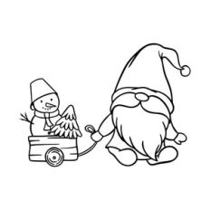 Dwarf with sled