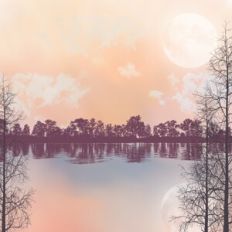Peaceful Sunset Lake