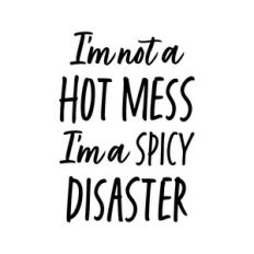 I'm not a Hot Mess i'm a Spicy Disaster