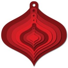 nested ornaments red