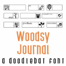 Woodsy Journal Doodlebat Font