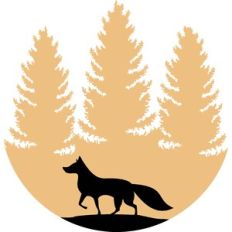fox in the wood circle