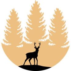 reindeer in the wood circle