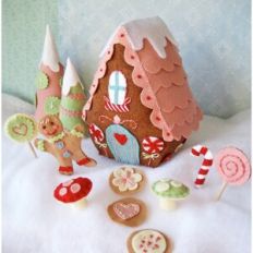Candyland Gingerbread House Christmas decorations