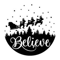 Believe Door Hanger
