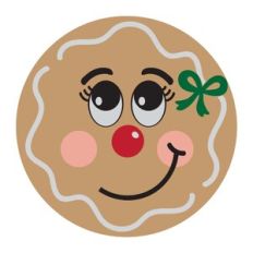 Gingerbread Girl Face