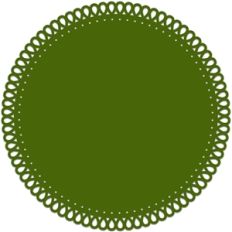 circle tear drop scallop
