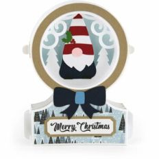 Snowglobe Shadow Box Card Gnome