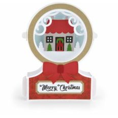 Snowglobe Shadow Box Card House