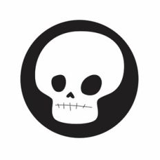 Skull Medallion halloween garland