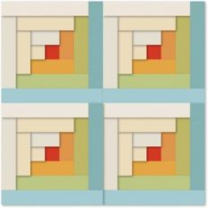 log cabin quilt block