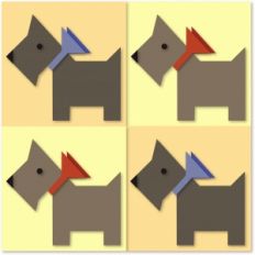 scotty dog quilt block