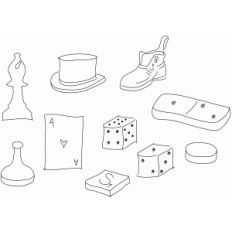 game pieces sketch