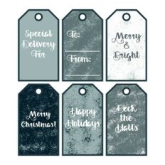 Layered Christmas Tags