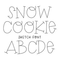 BFC Snow Cookie Serif Sketch Font