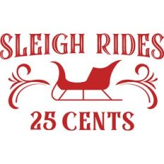 Sleigh Rides 25 Cents