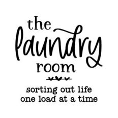 the laundry room sorting out life