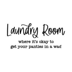 laundry room where it's okay to get your panties in a wad